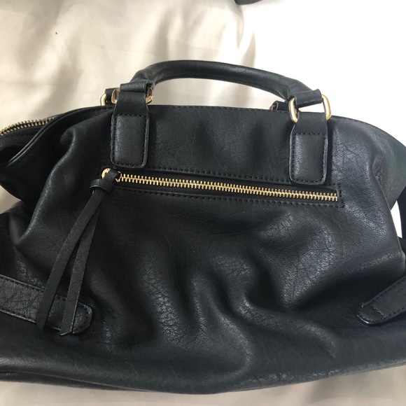 Black Mode Luxe PVC Satchel - Great Lining - Picture 4 of 4